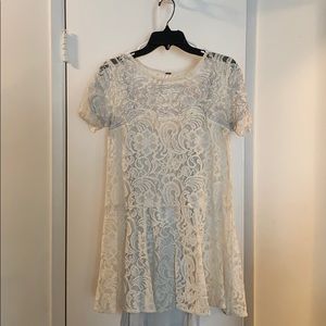 White lace Free People Dress